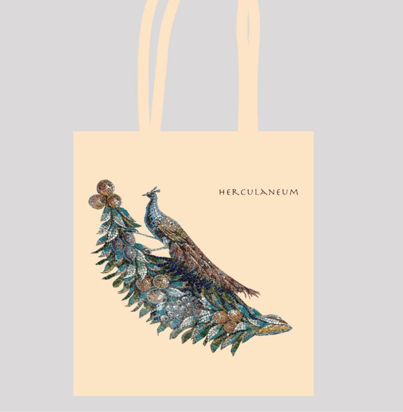Eco-friendly bag with historic peacock