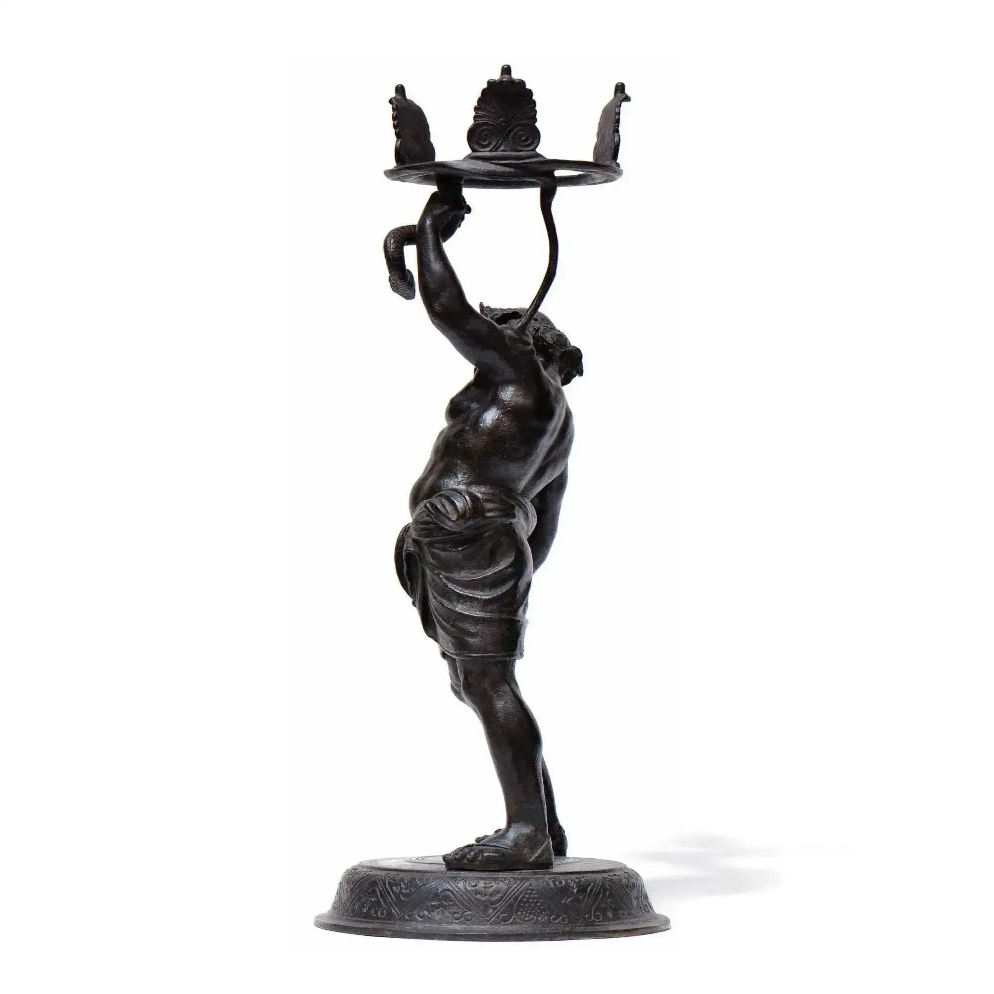 Silenus bronze statue from Pompeii