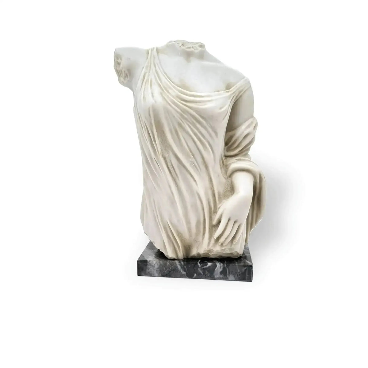 Female torso sculpture in marble