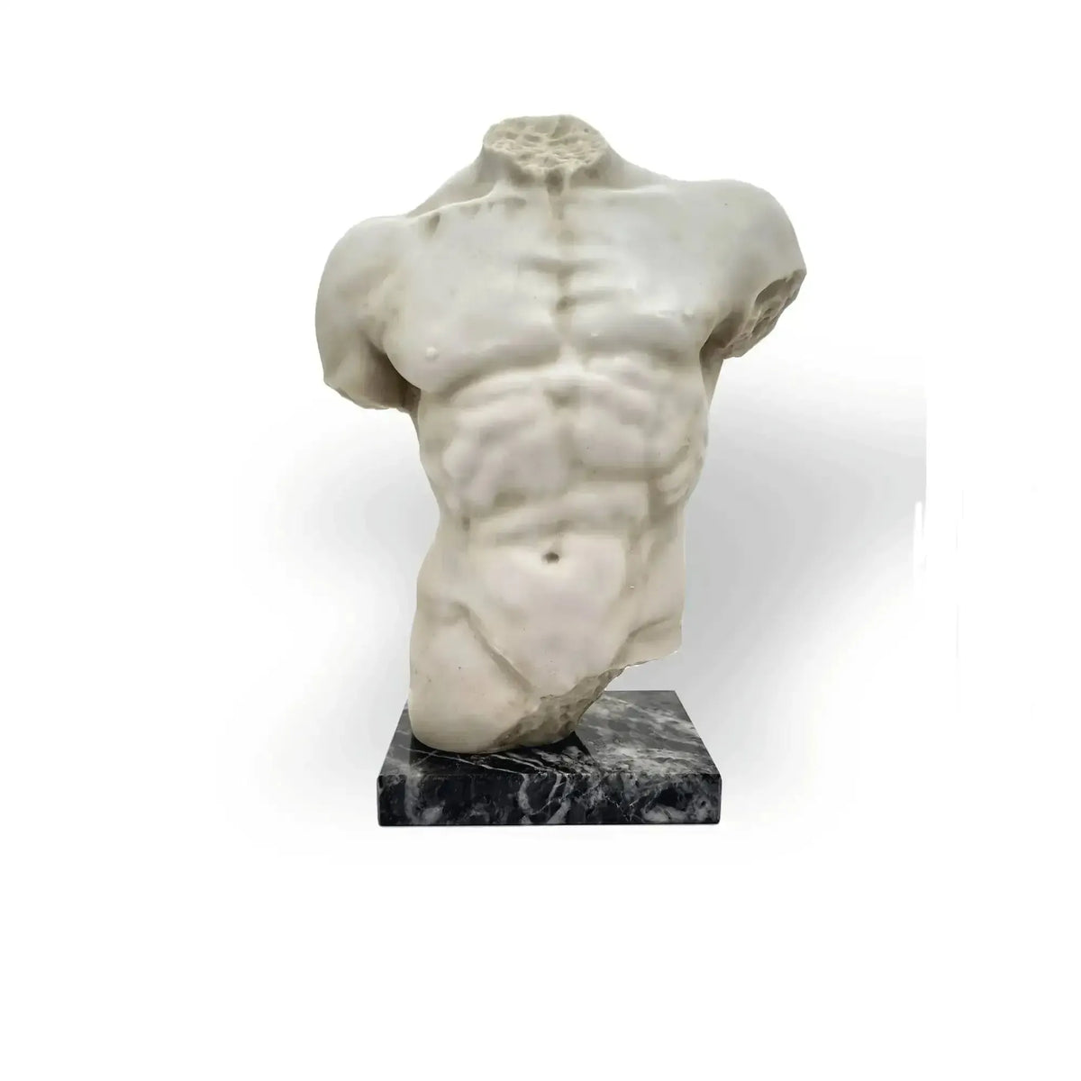 Male torso sculpture in marble