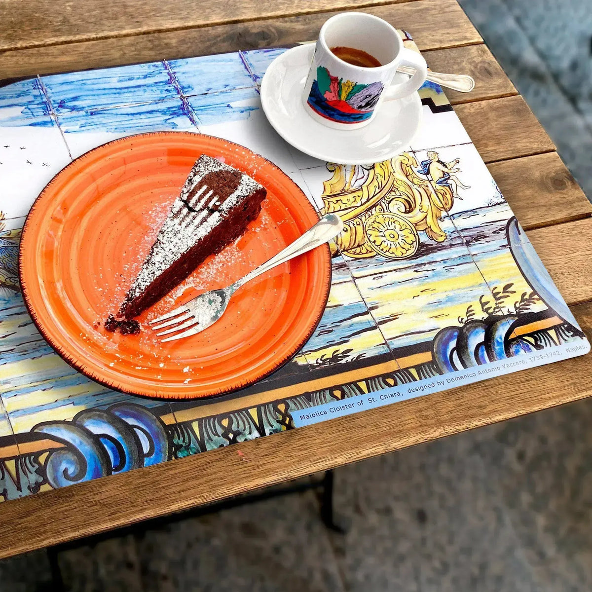 Tischset-Set mit künstlerischem Druck