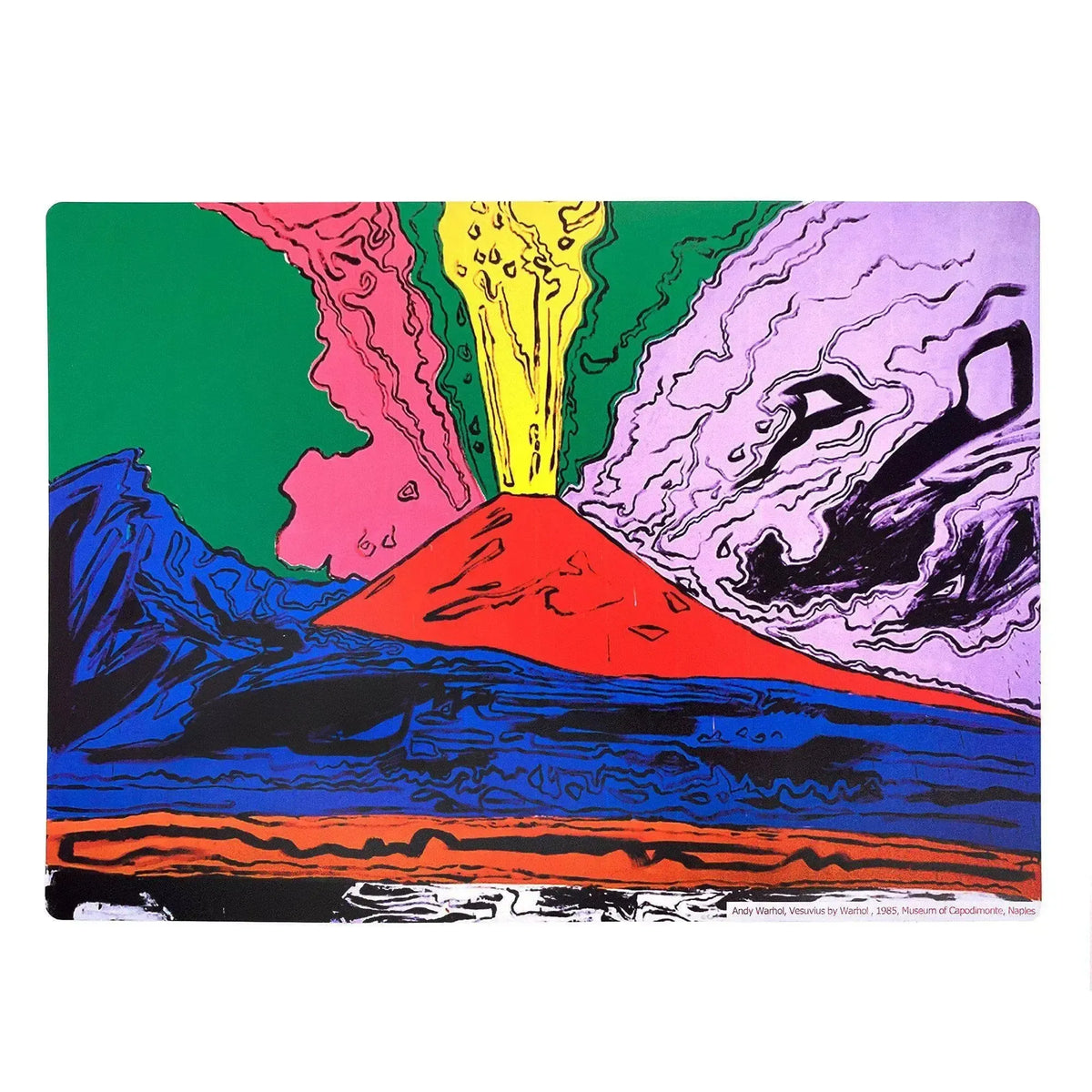 Tischset-Kunstdruck – Vesuv von Andy Warhol