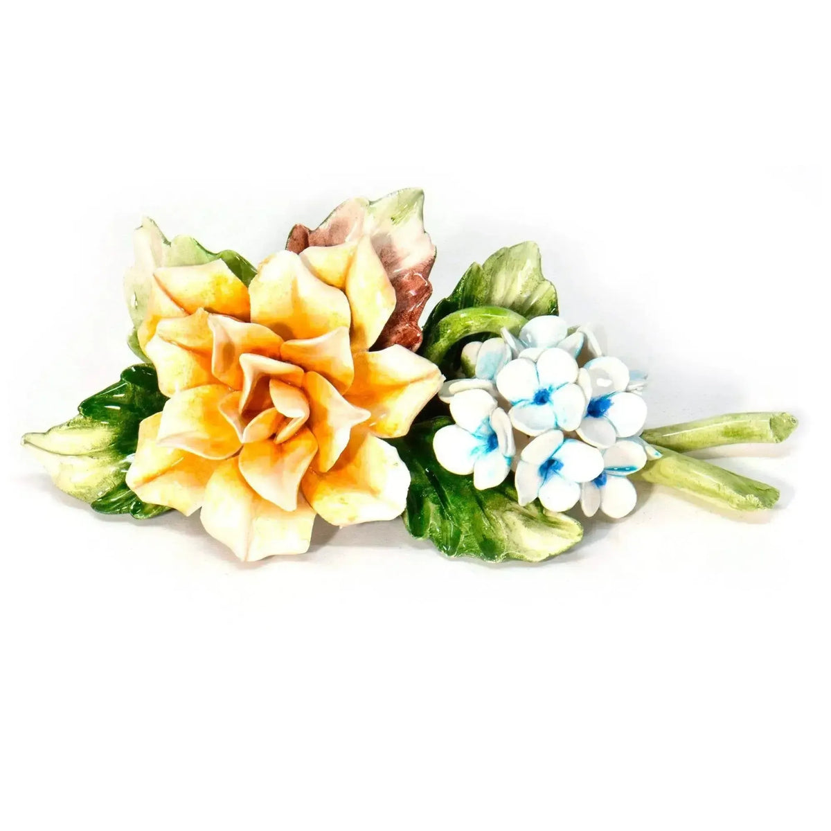 Capodimonte Porcelain Rose Stem