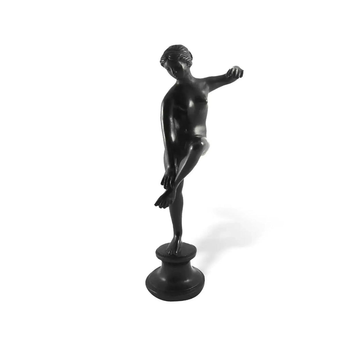 Venus Aphrodite Bathing. Bronze reproduction, inspired by the numerous statues representing the goddess of beauty and love.