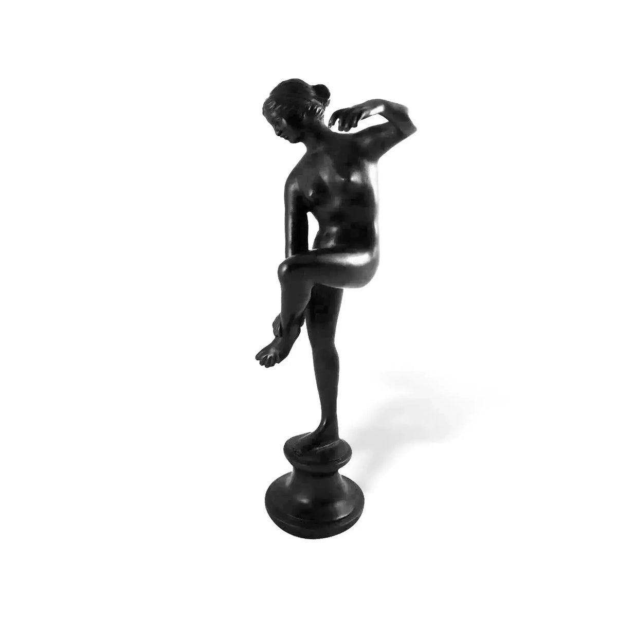 Venus Aphrodite Bathing. Bronze reproduction, inspired by the numerous statues representing the goddess of beauty and love.