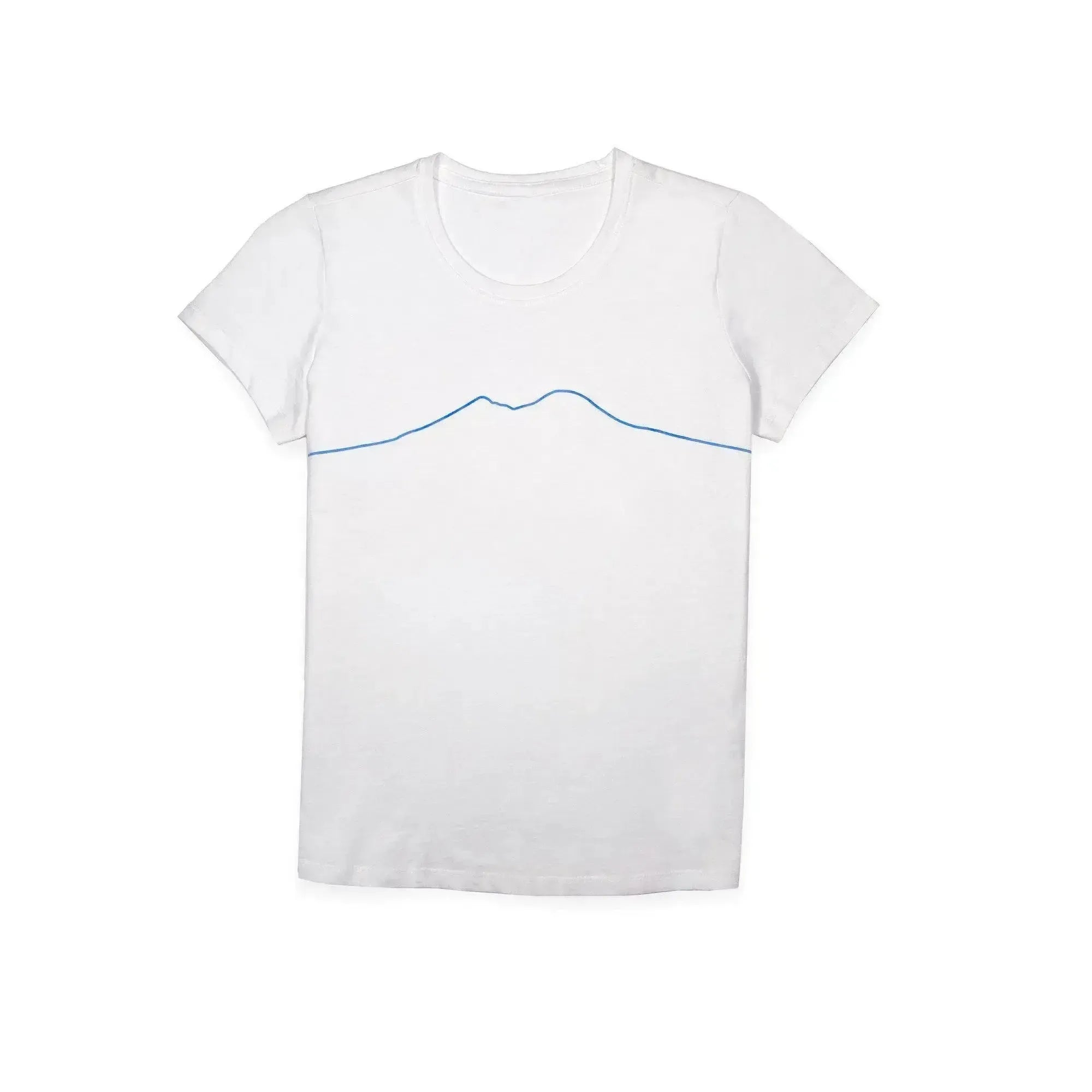 Cotton t-shirt with Vesuvius for women