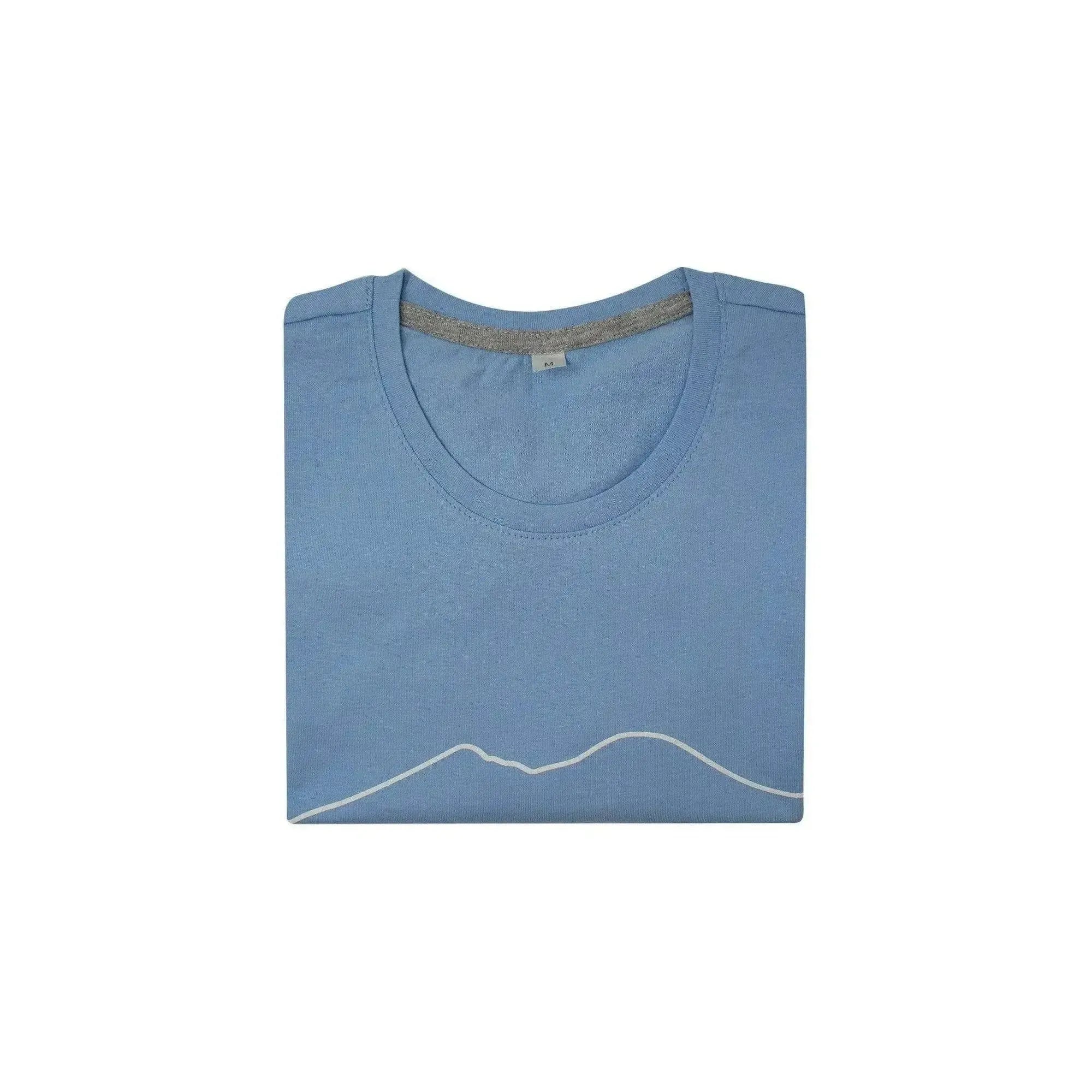 Cotton T-shirt with artistic design of Vesuvius