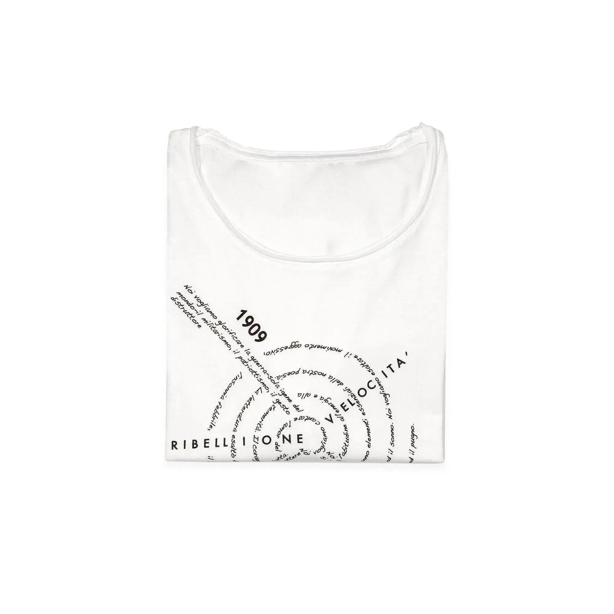 T-shirt "Vortice" homme blanc plié
