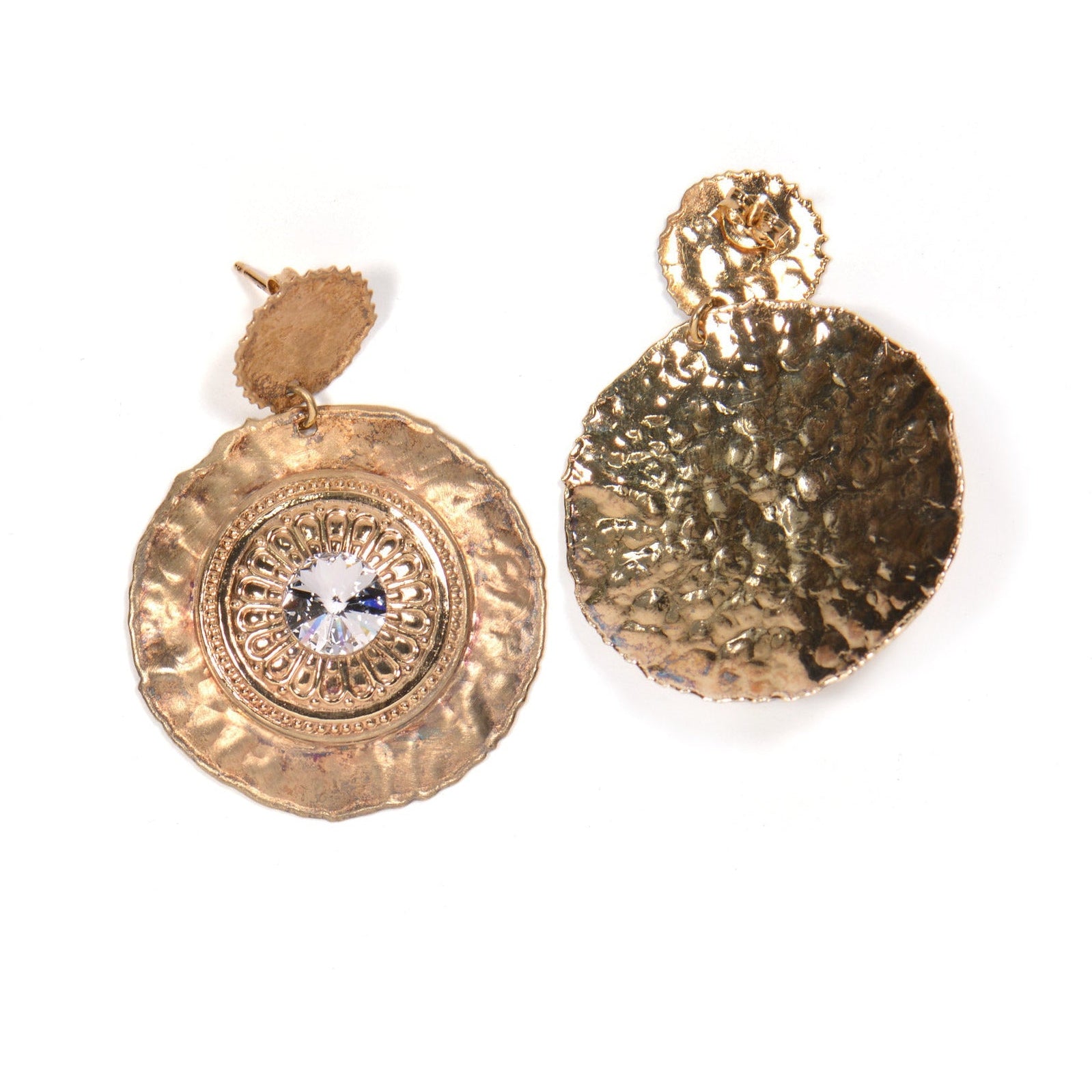 925 Sterling Silver Slave Earrings with Swarovski