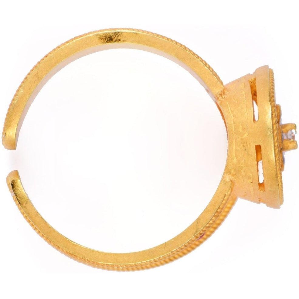 Cornucopia Ring in 18KT Gold and Stones