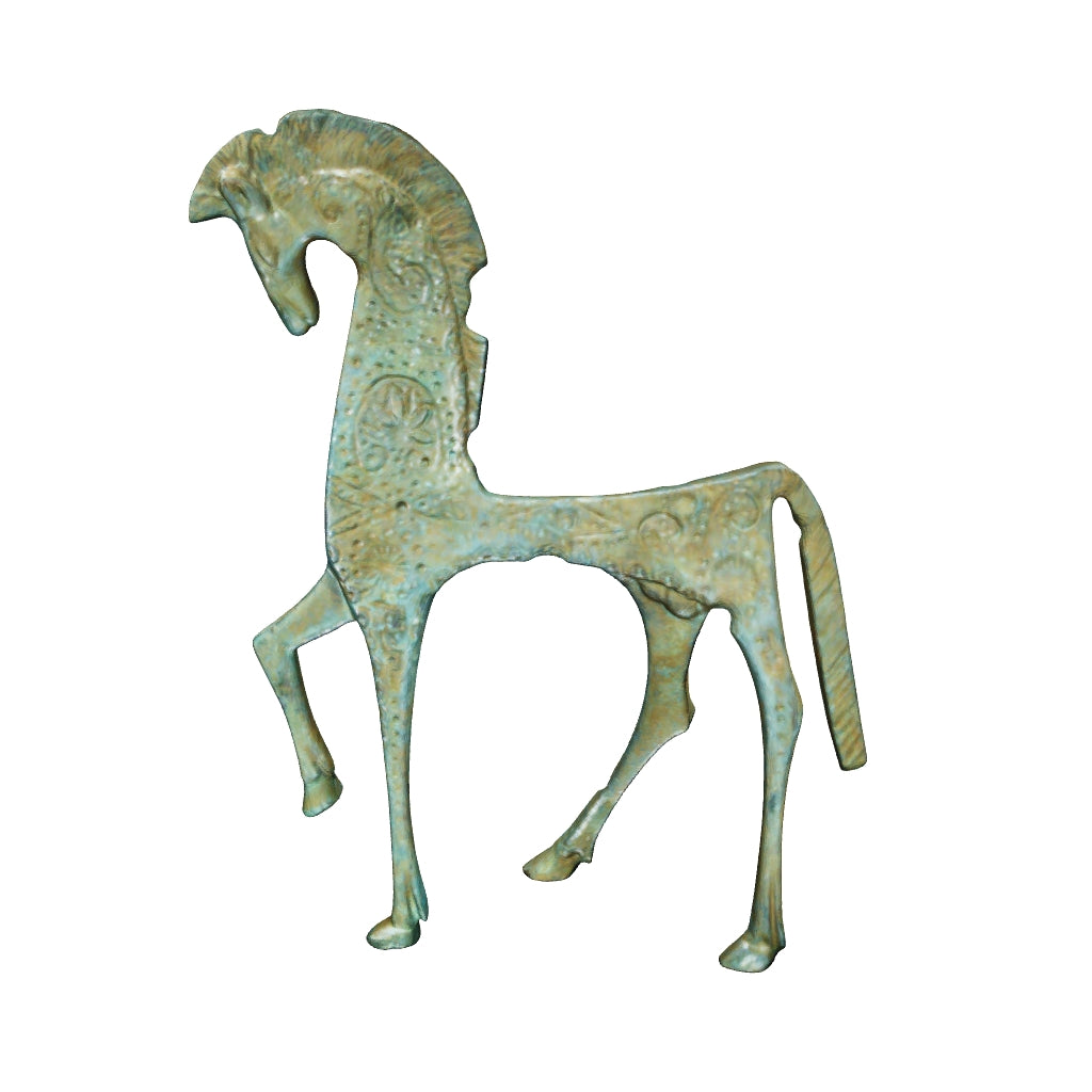Cavallo Greco - Statua in Bronzo 20 cm
