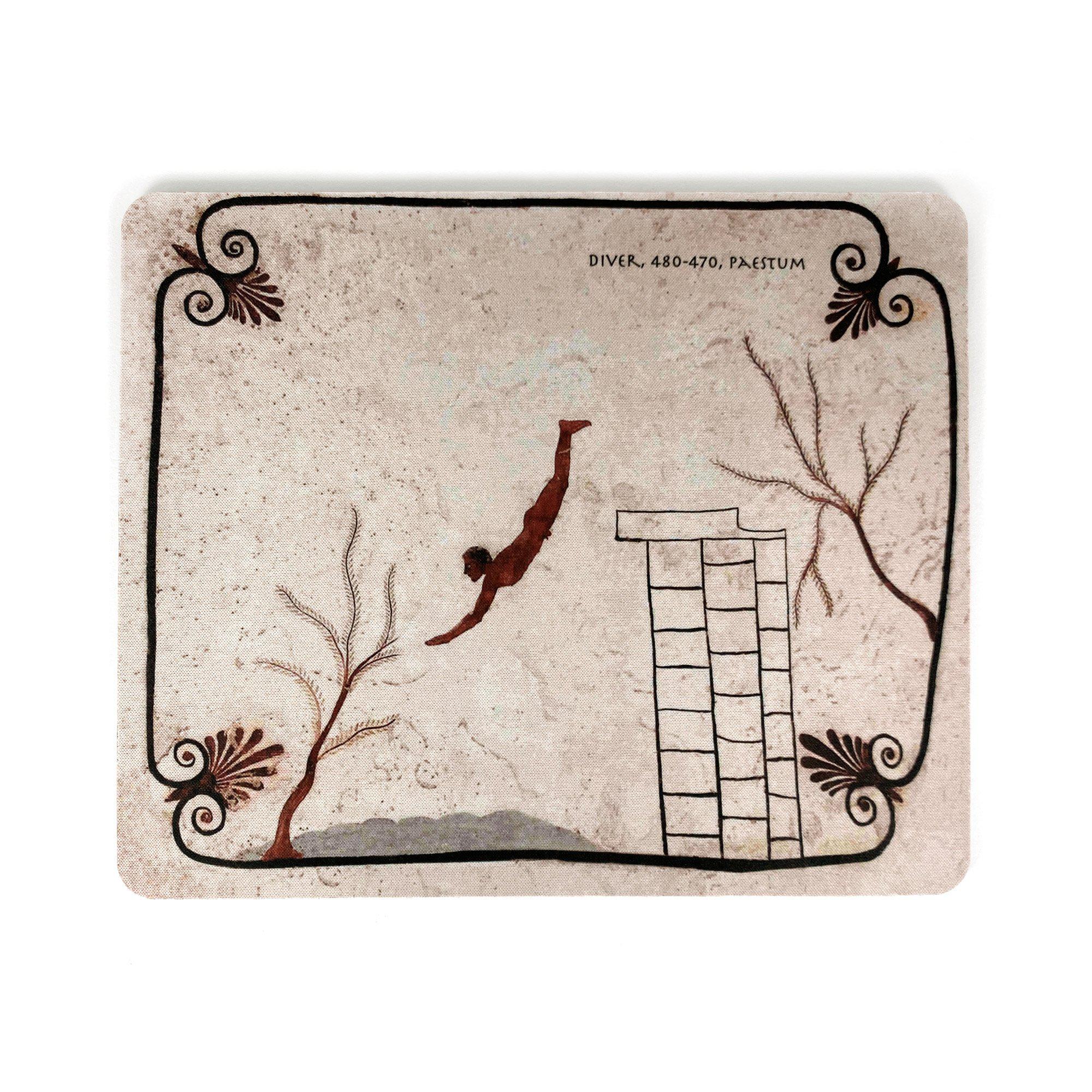 Mouse pad rettangolare Tuffatore di Paestum