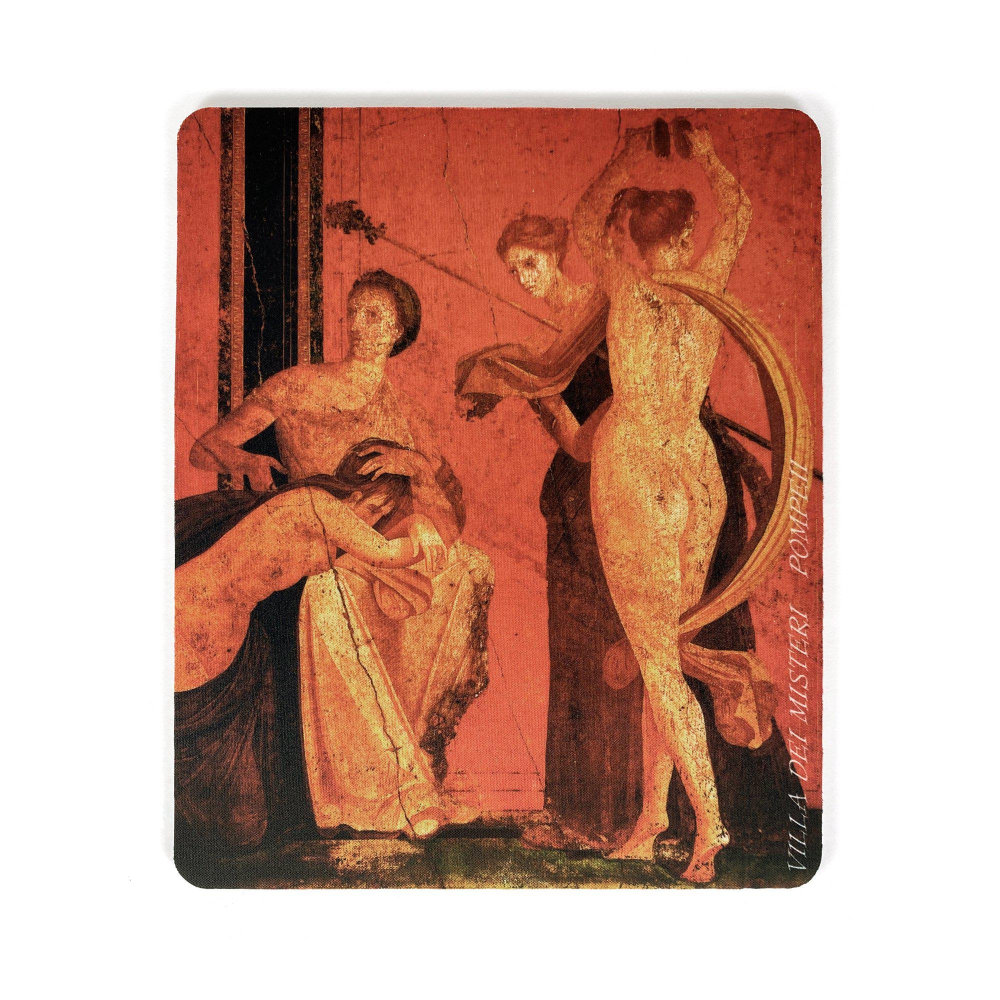 Mouse pad rettangolare Villa dei Misteri – grafica da affresco pompeiano