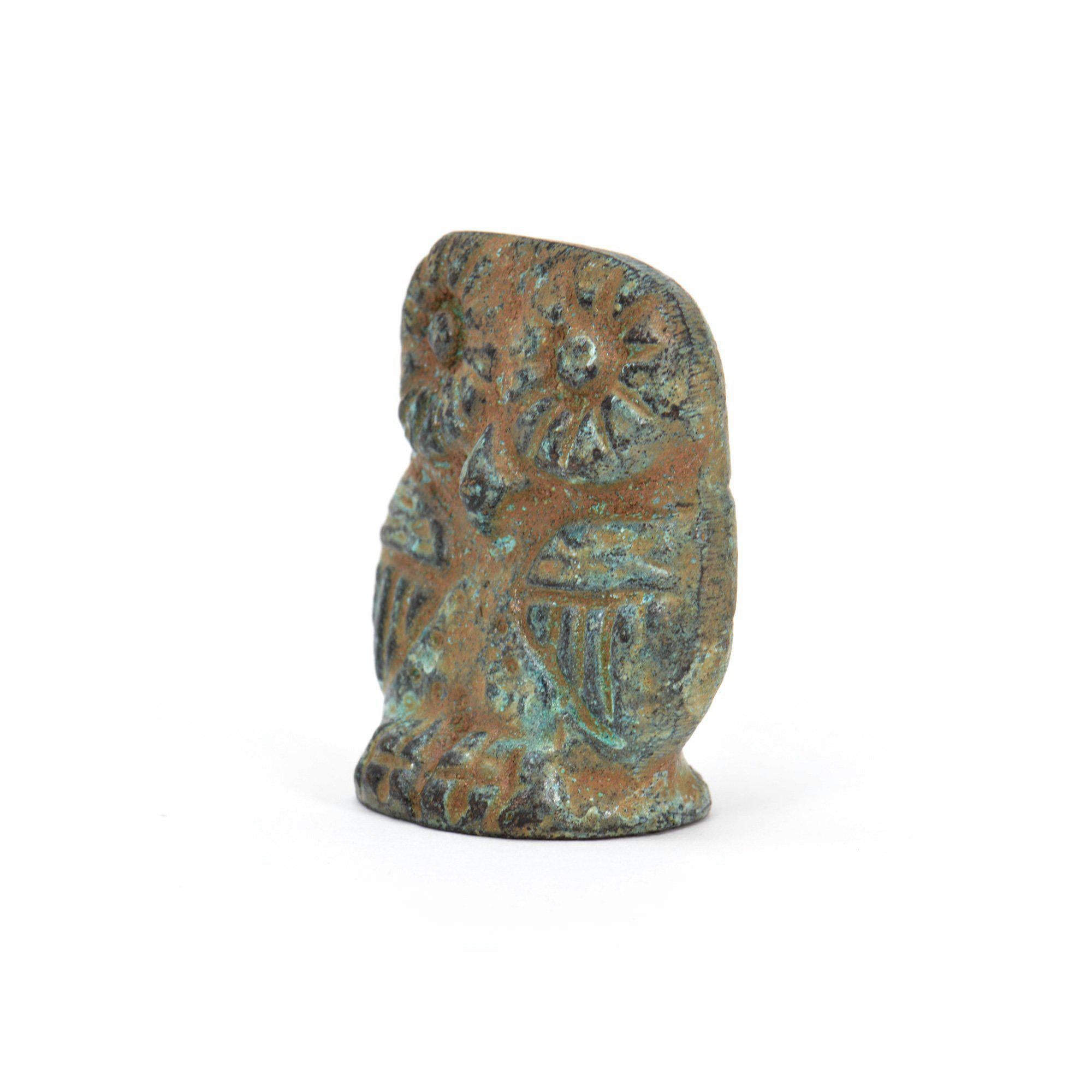 Owl Bronze Statuette
