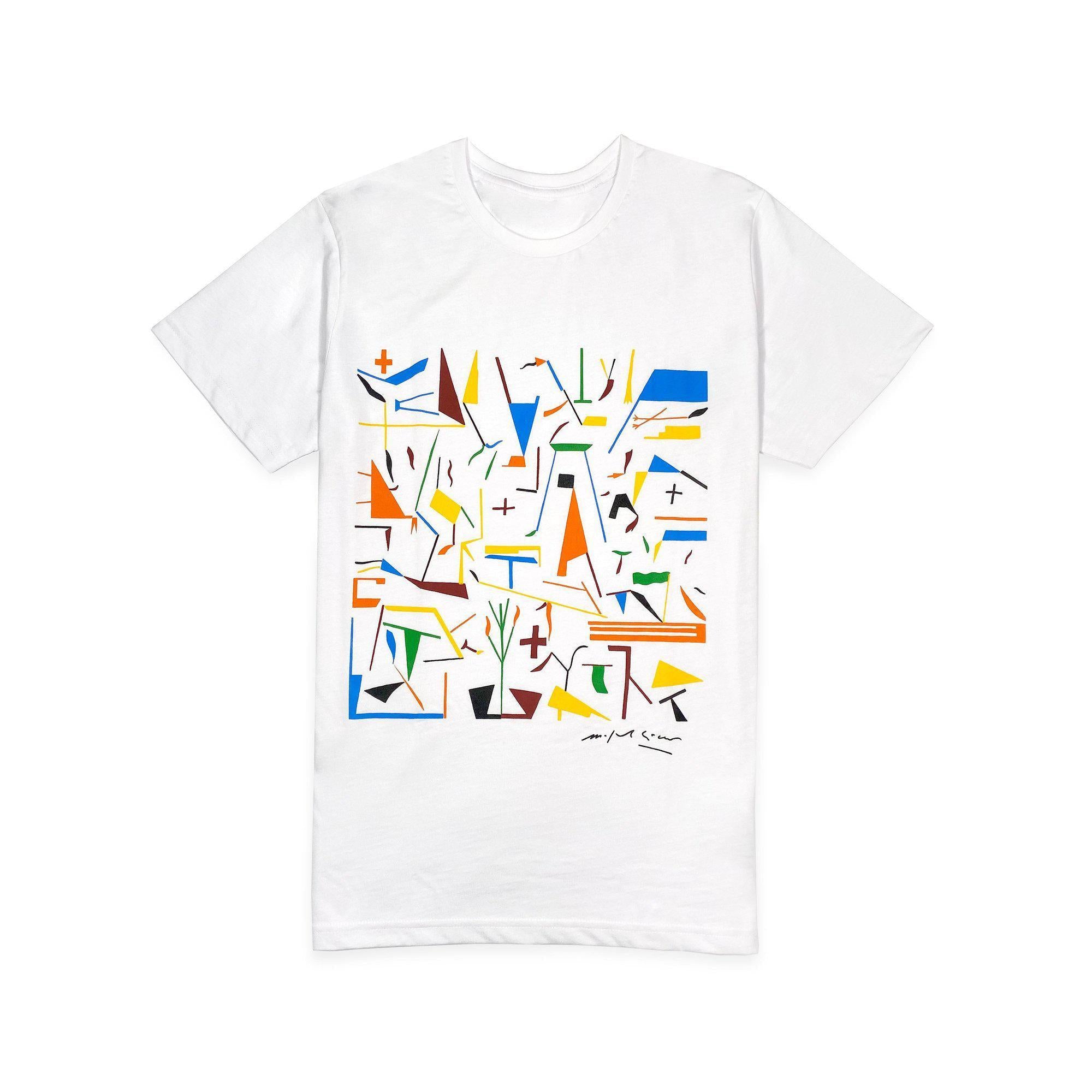 T-shirt uomo in cotone ispirata all’arte contemporanea di Mimmo Paladino.