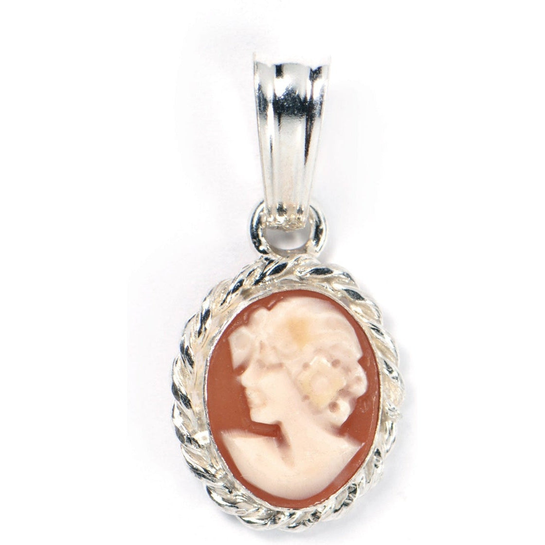 Silver pendant with cameo