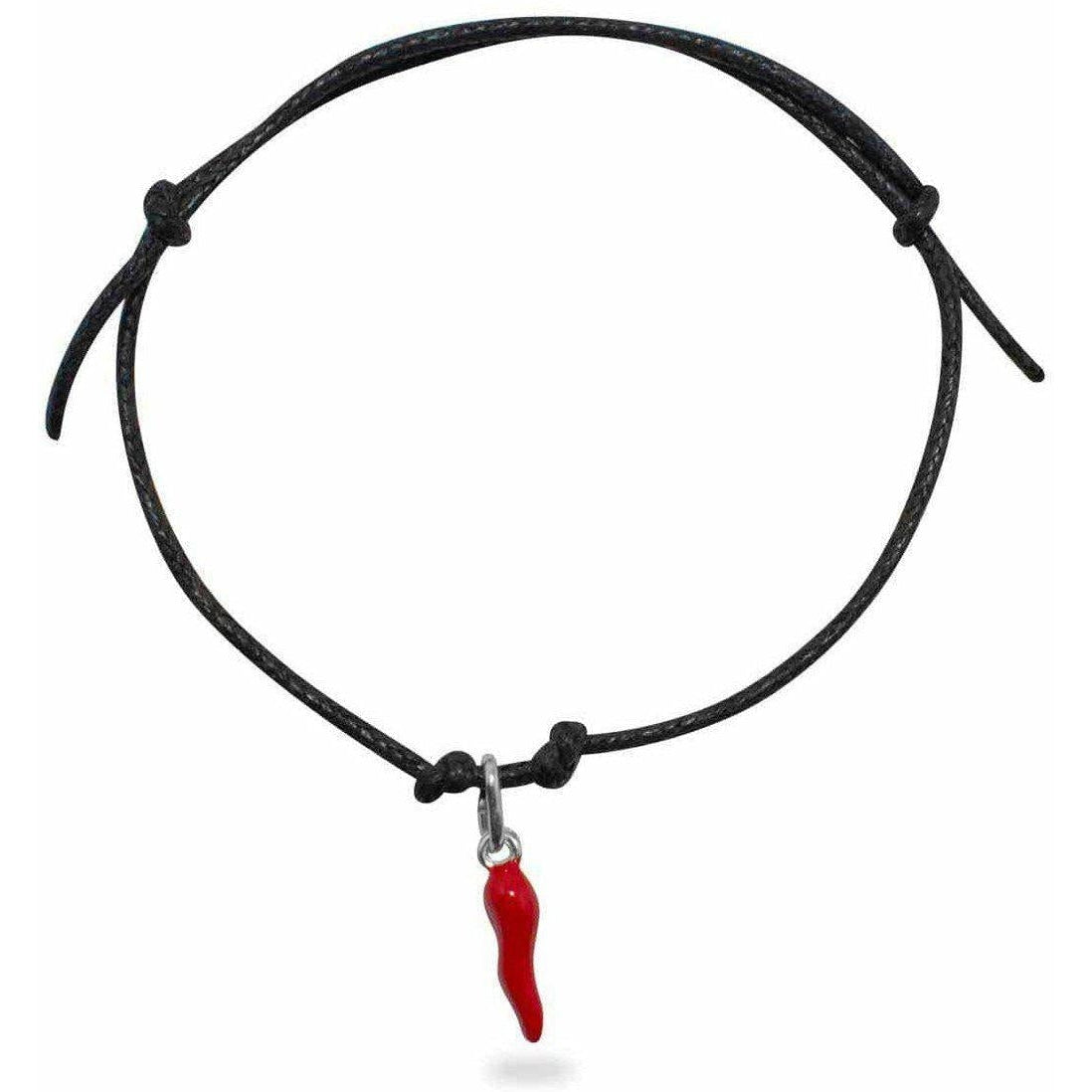 Bracciale con Corno piccolo in Argento 925-Museum Shop Italy