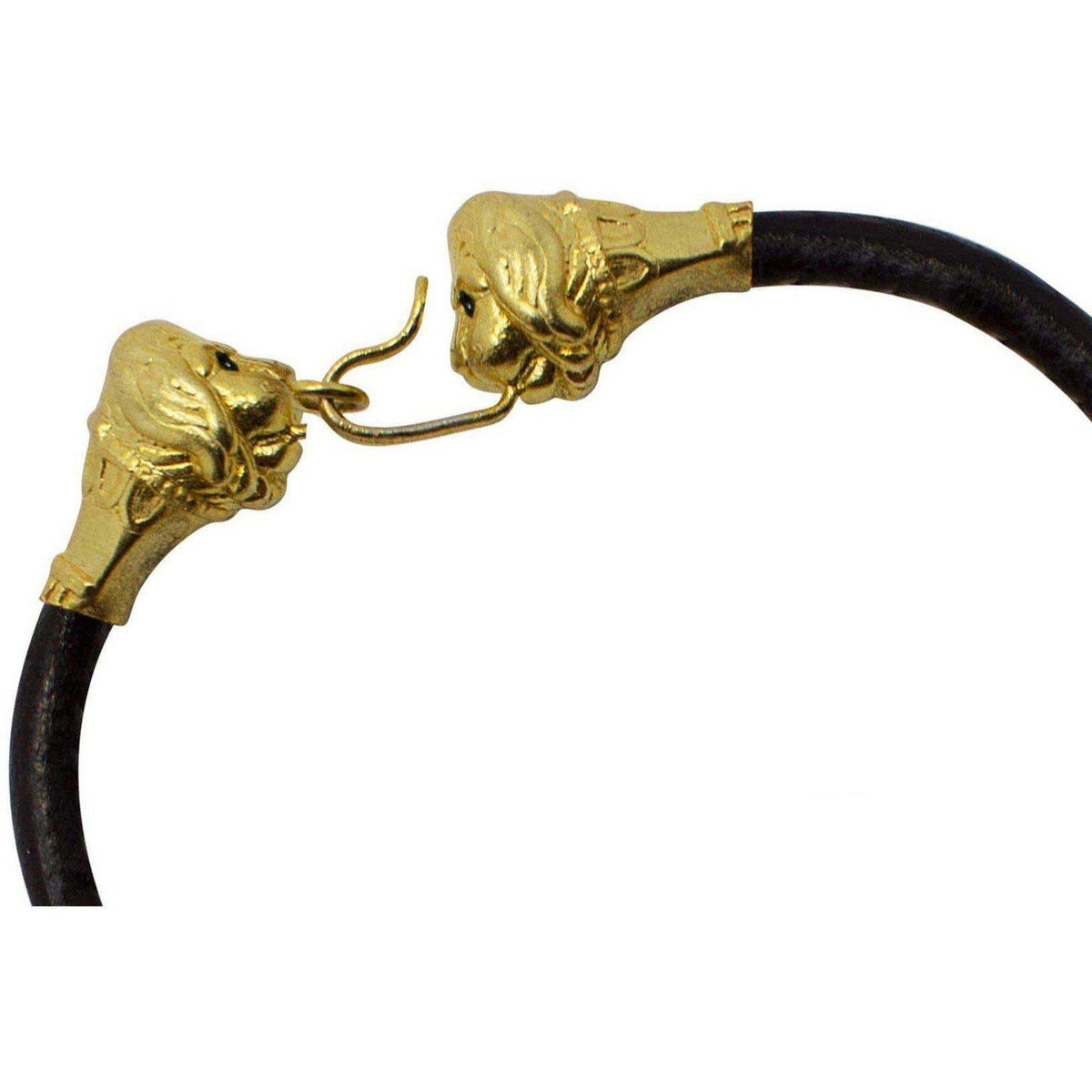 Lion Head Bracelet Silver 925 plated with 18K GOLD - Museum Shop Italy