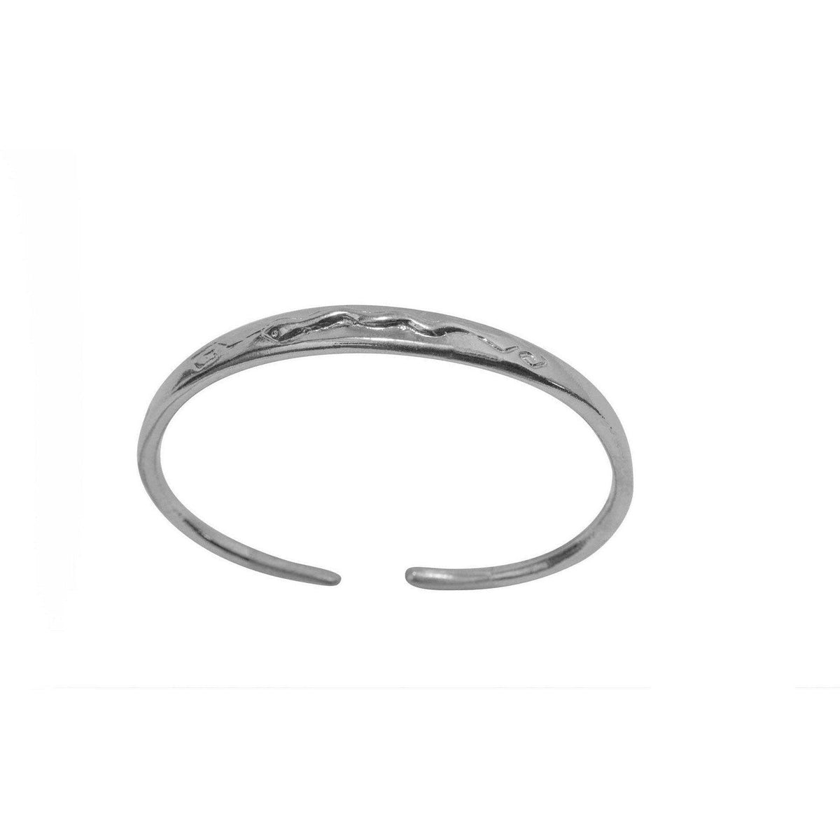 Pulsera con Serpiente en relieve Plata 925 - Museum Shop Italy