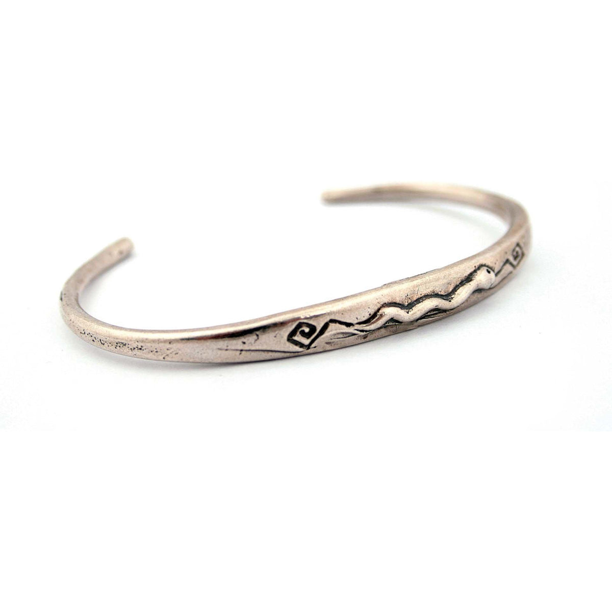 Pulsera con Serpiente en relieve Plata 925 - Museum Shop Italy