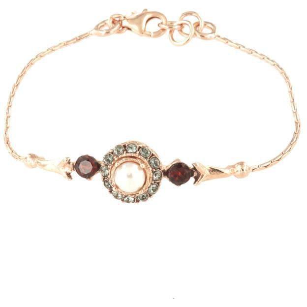 Antique Style Bracelet With 925 Silver Stones