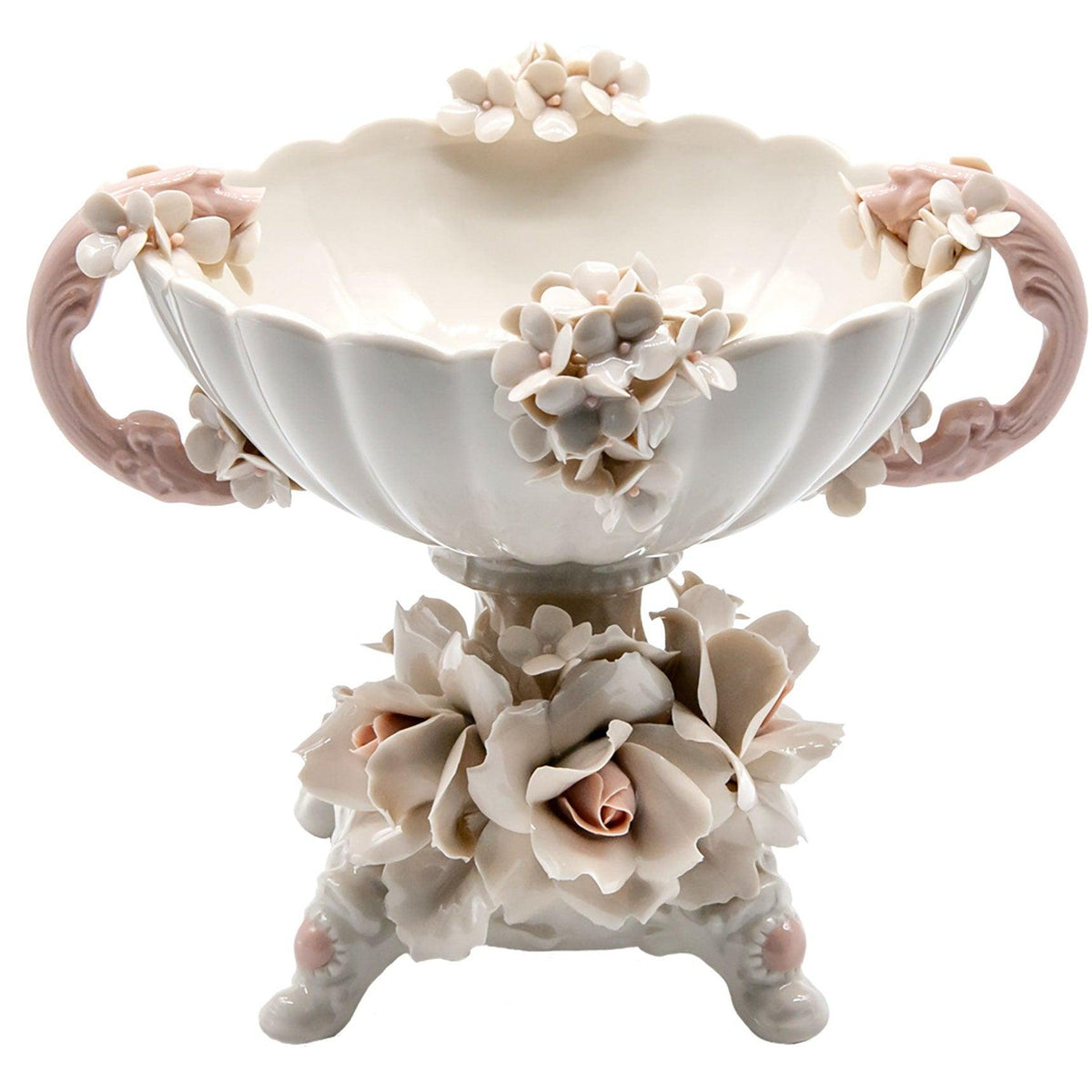Centre de table en porcelaine fine avec fleurs | Boutique du Musée Italie