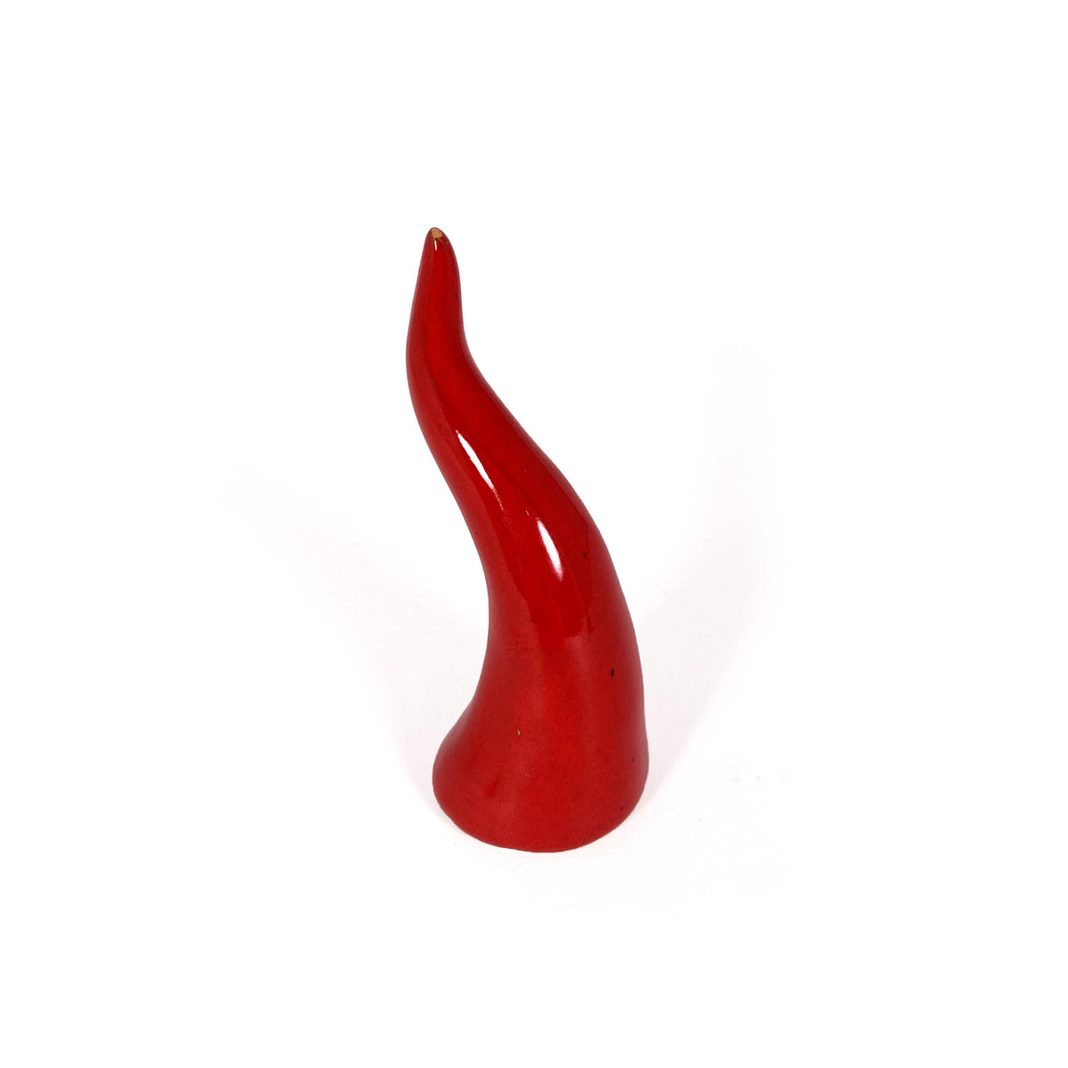 Corne de flamme en terre cuite moyenne