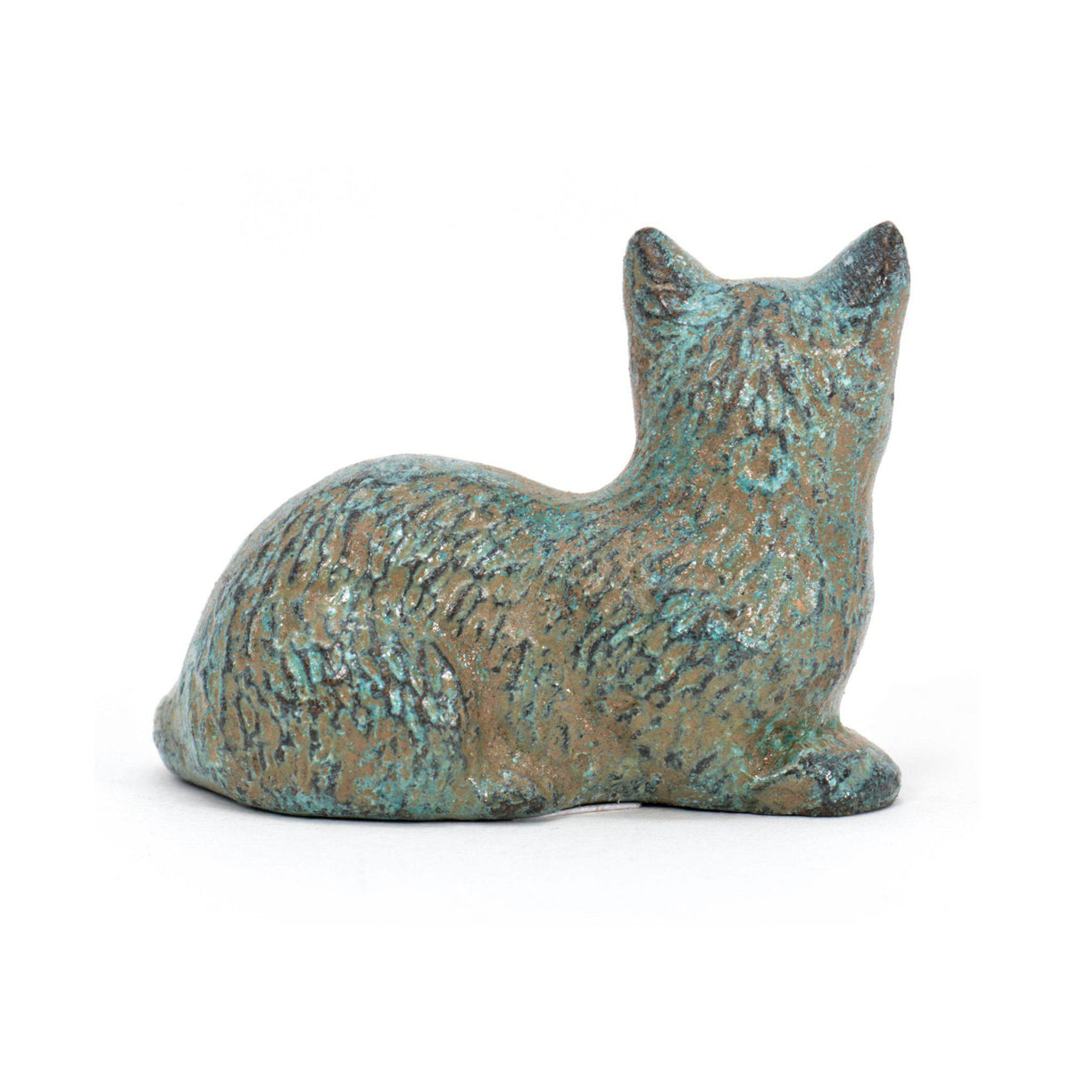Crouching Cat (mini) - Bronze Figurine