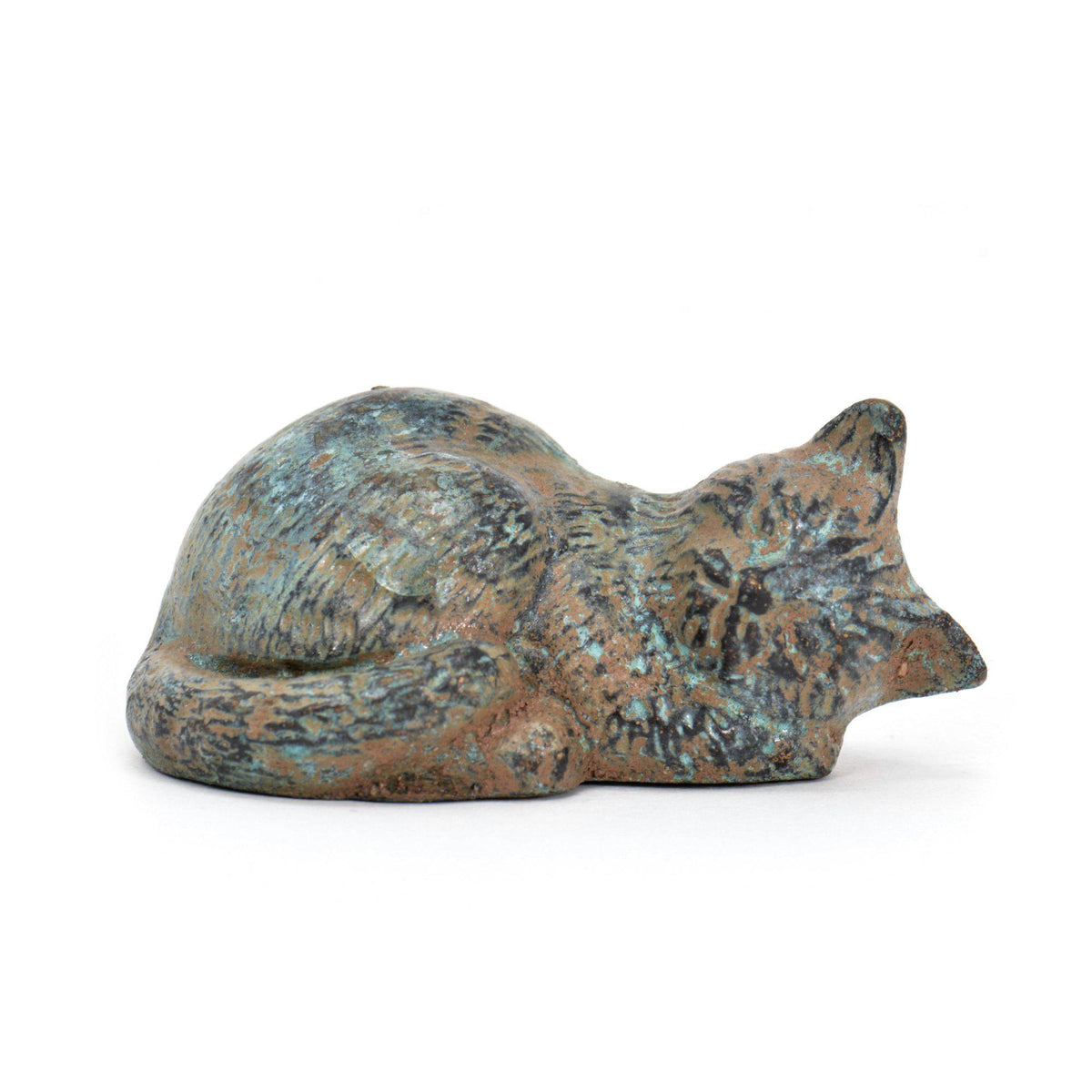Schlafende Katze - Bronzefigur 5,5 cm