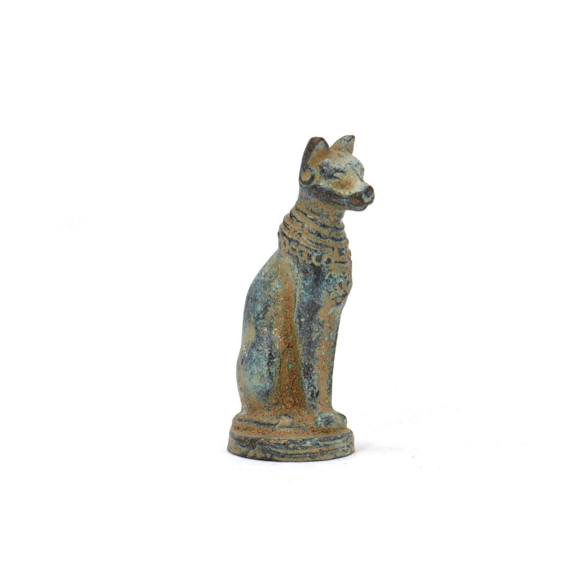 Gato Egipcio (miniatura) - Estatuilla de Bronce 3,5 cm