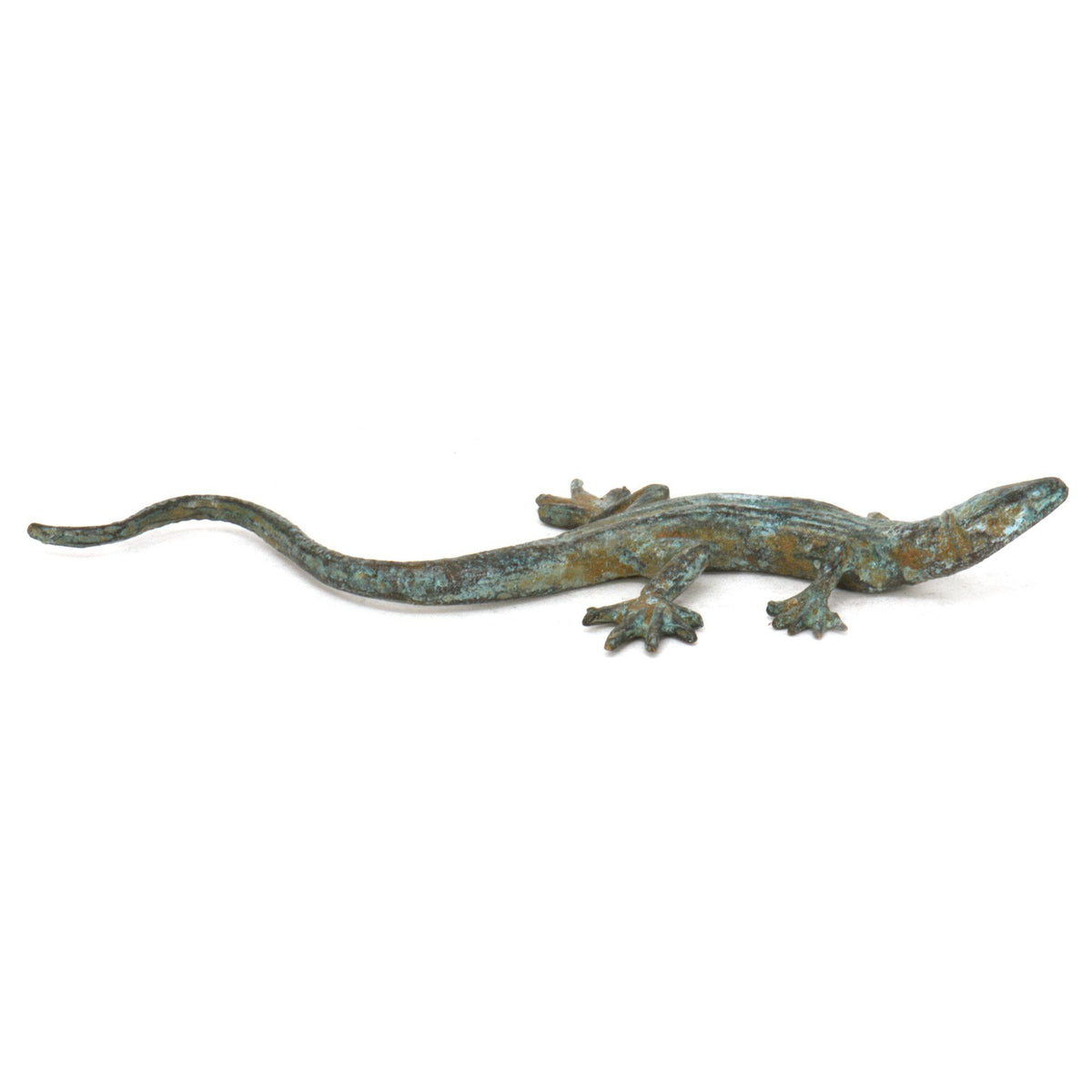 Lézard en bronze - Statuette porte-bonheur