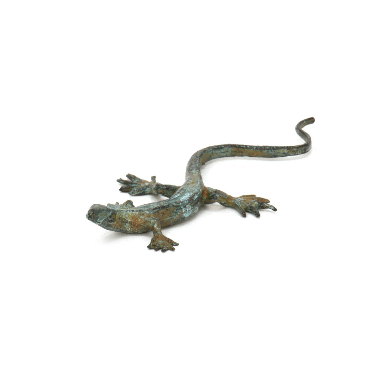 Lagarto de bronce - Figurita de la suerte