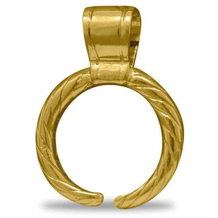 Pendentif Croissant de Lune gravé