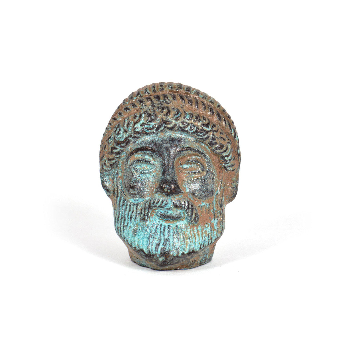 Mini Etruscan Mask - Bronze Figurine