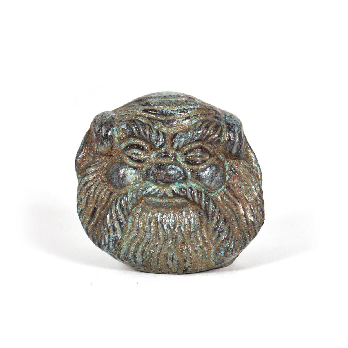 Mini Etruscan Mask - Bronze Figurine