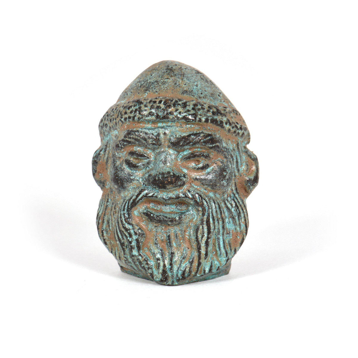 Mini Etruscan Mask - Bronze Figurine