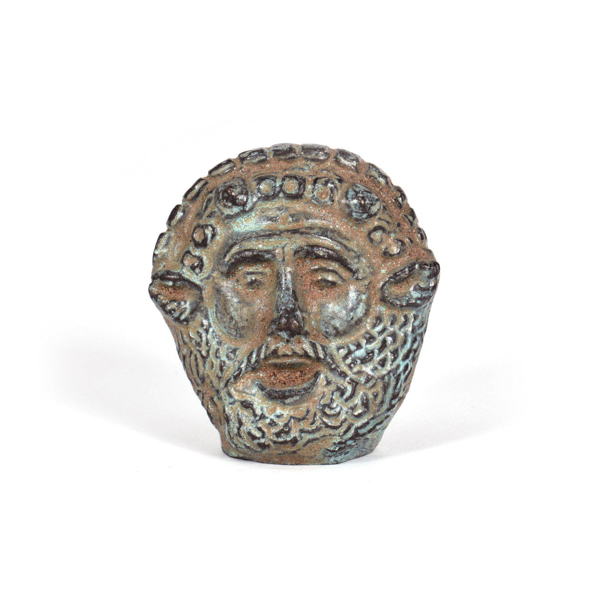 Mini Etruscan Mask - Bronze Figurine