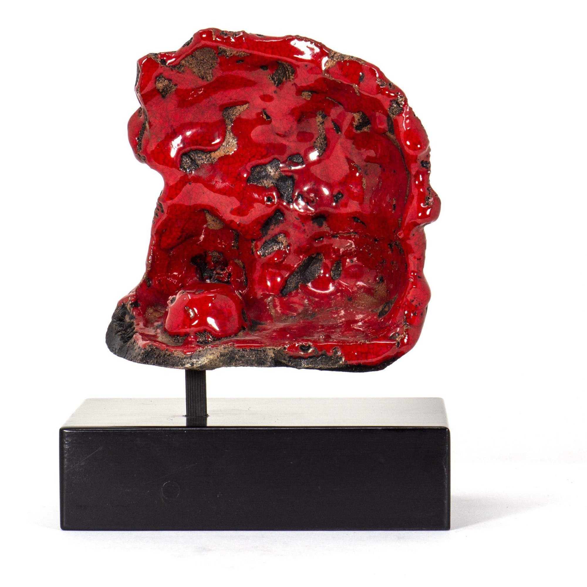 Maschera Pulcinella in Pietra Lavica