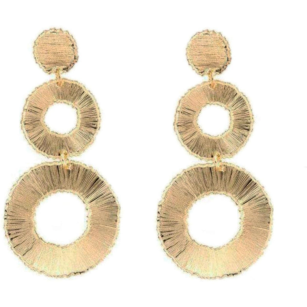 925 Sterling Silver Scratched Effect Pendant Earrings