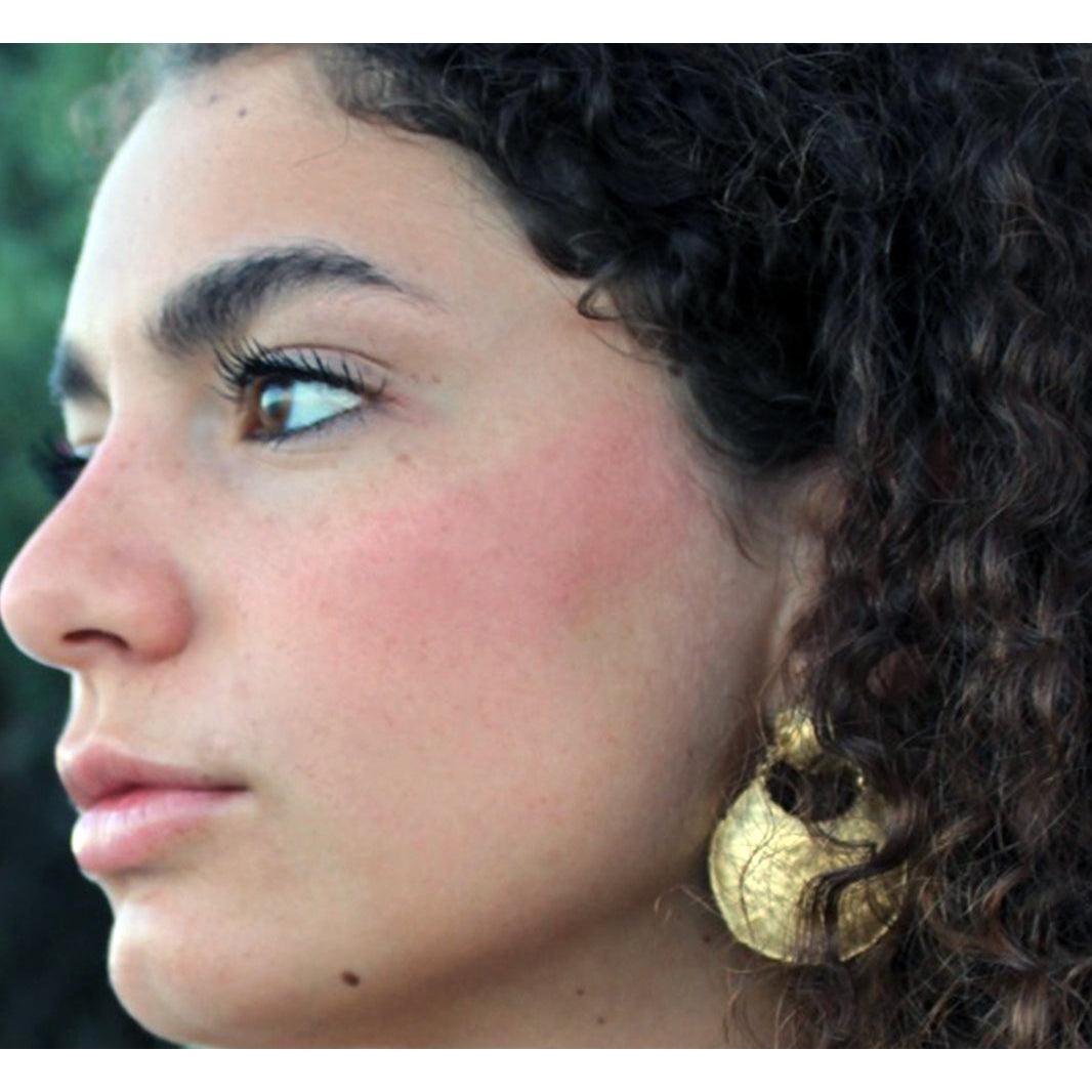 Slave silver plated earrings