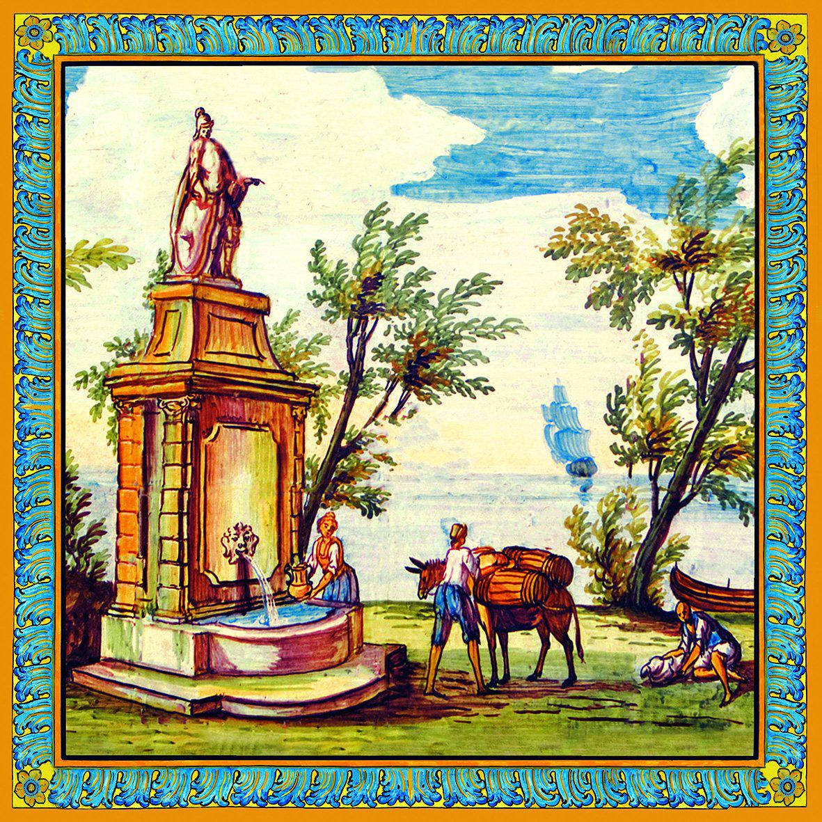 Cloister of Santa Chiara Majolica Tile Decor