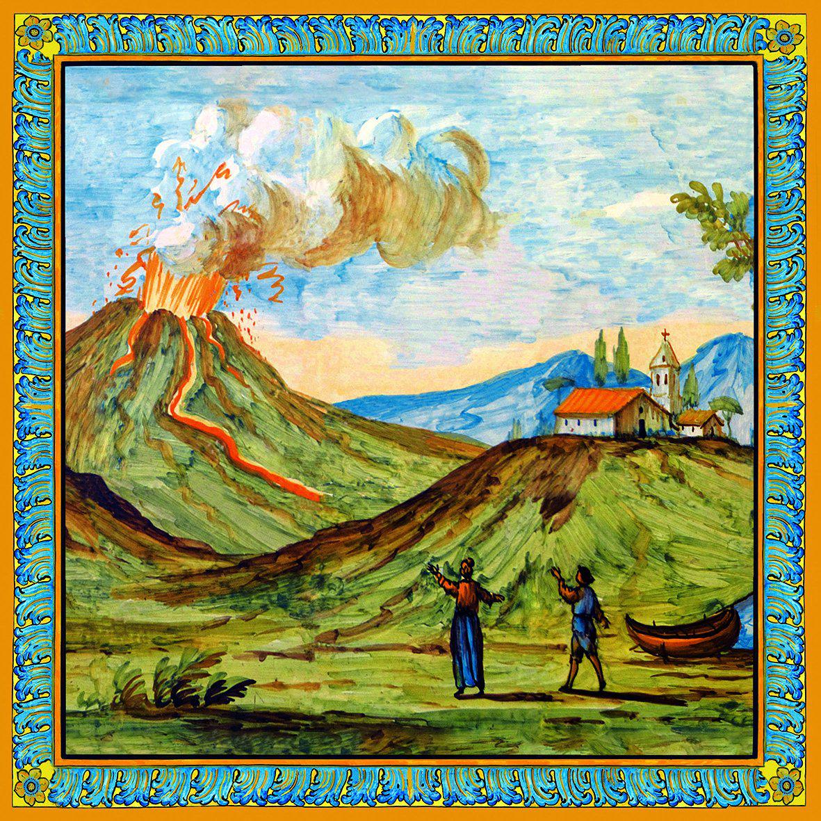 Cloister of Santa Chiara Majolica Tile Decor
