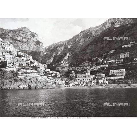 Positano, vista mare, stampa fotografica, Alinari - Museum-Shop.it