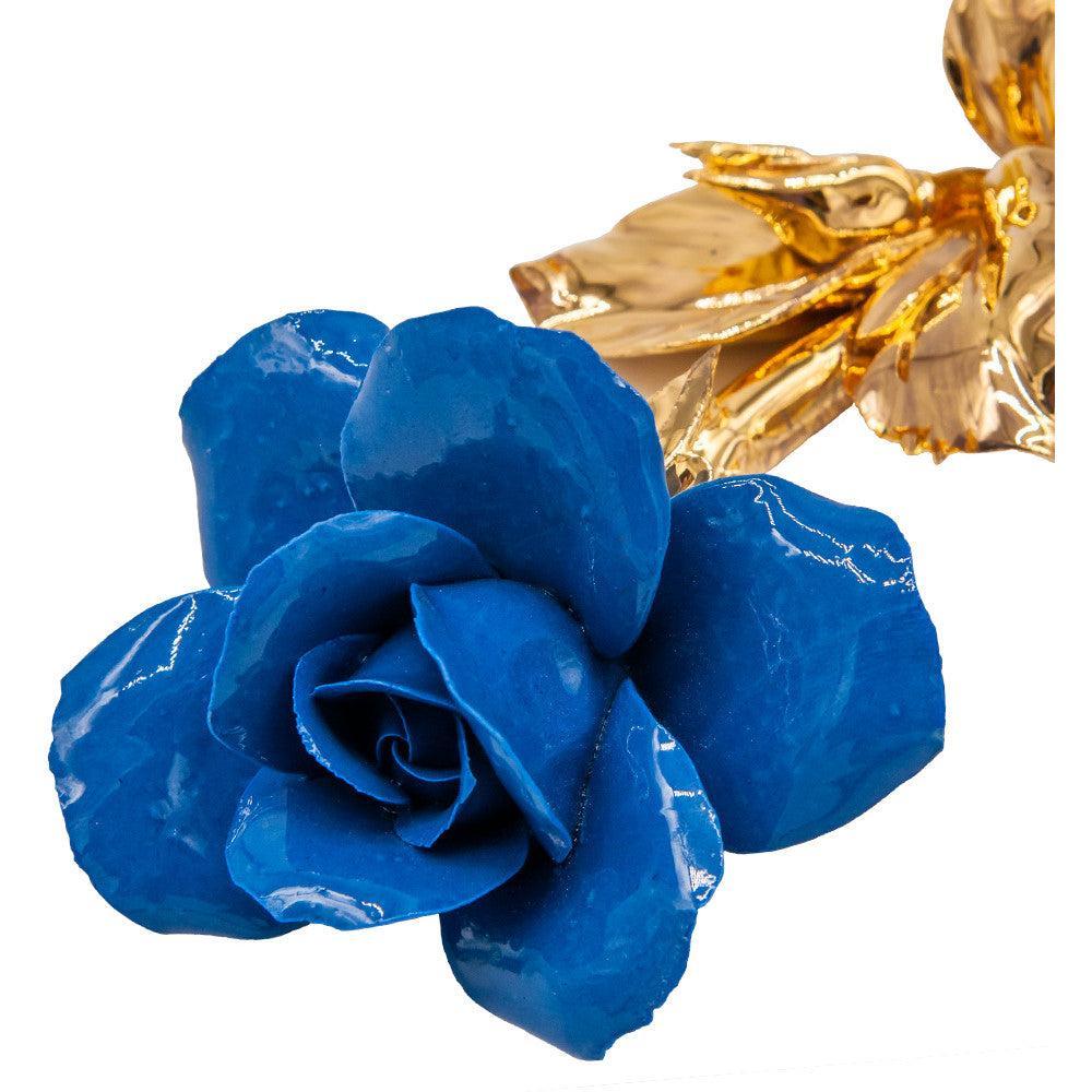 Rose bleu tige or - Boutique du Musée Italie