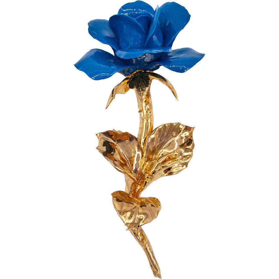 Rose bleu tige or - Boutique du Musée Italie