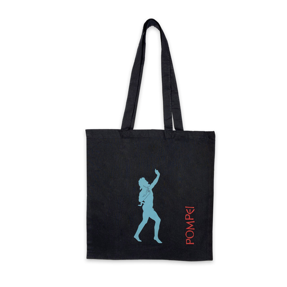 Borsa shopper Fauno Danzante in cotone nero