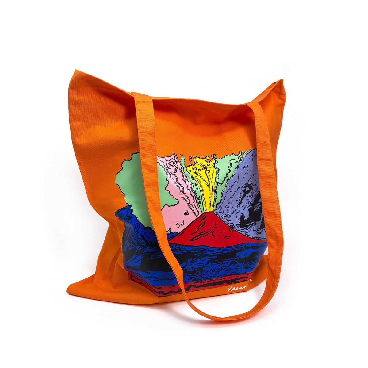 Vesuvius Andy Warhol shopping bag in natural cotton
