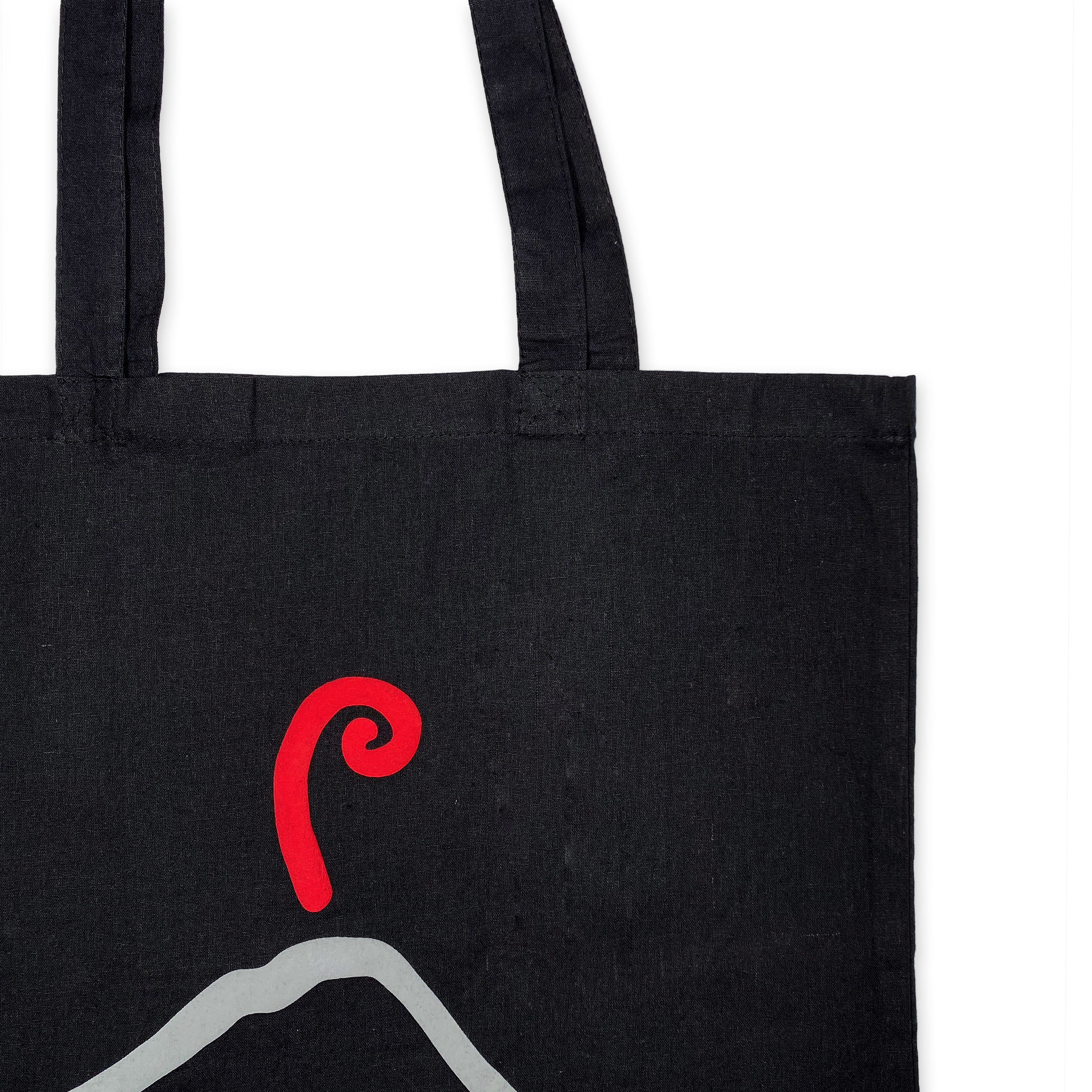 Borsa eco-friendly Vesuvio nera in cotone