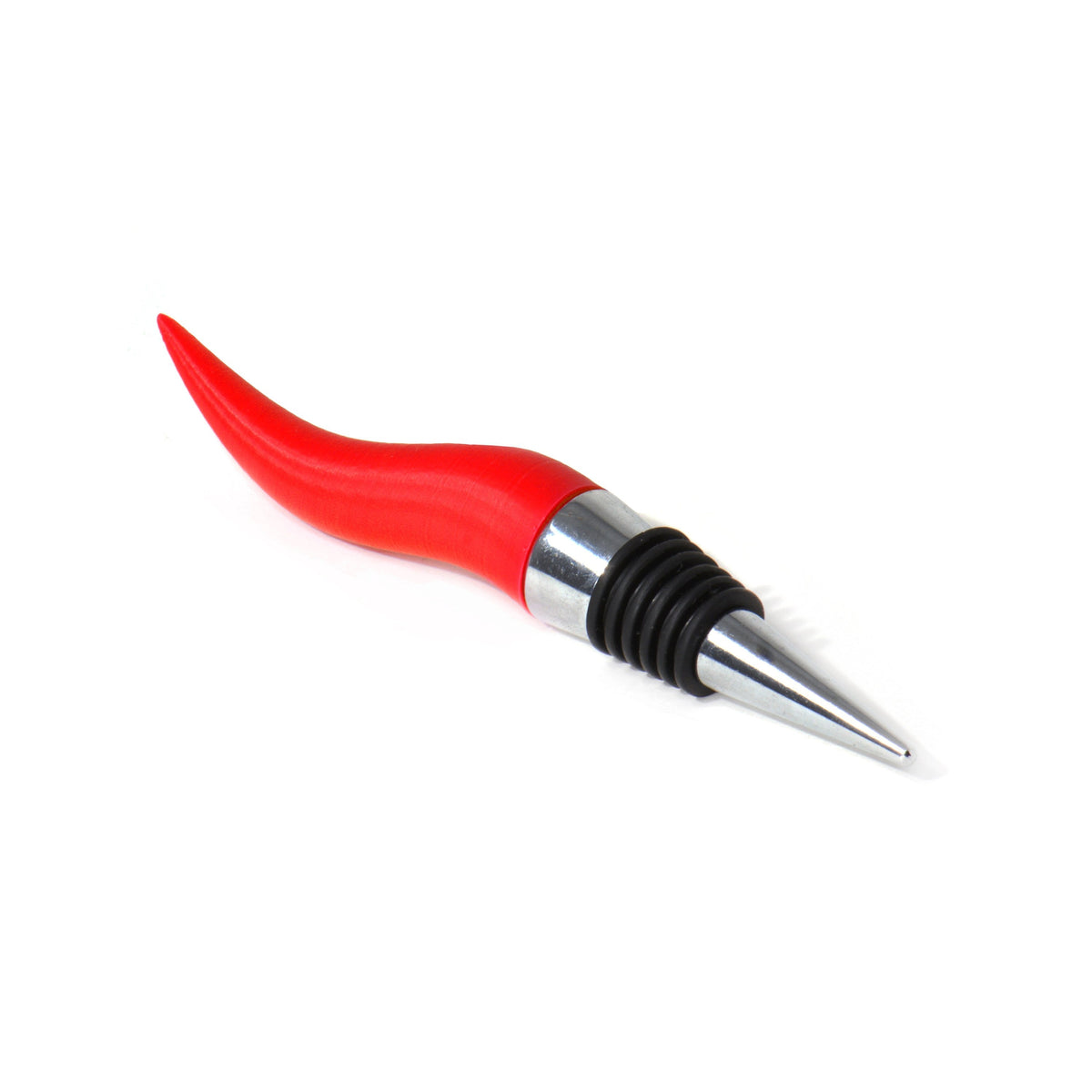 Neapolitan horn bottle stopper